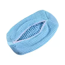 shoe washing bag, protective padded net for fluffy fibers, polyester, machine washable